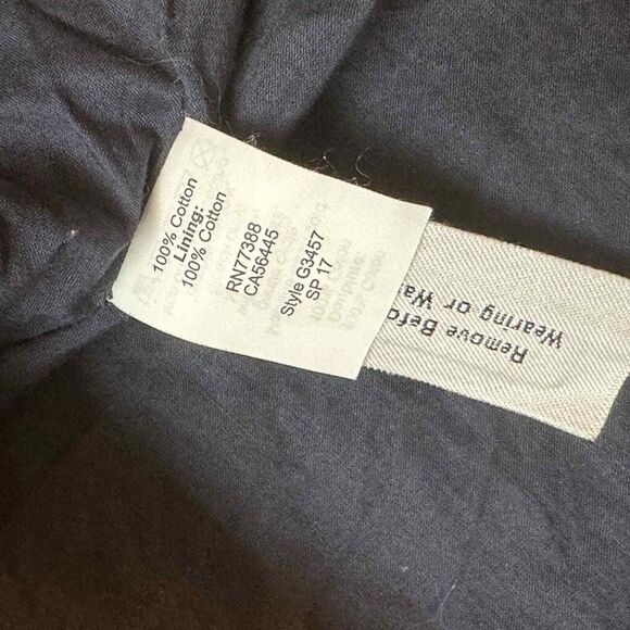 Madewell $98 off-the-shoulder bell-sleeve dress Size2 G3457 In Deep Navy - Picture 8 of 10